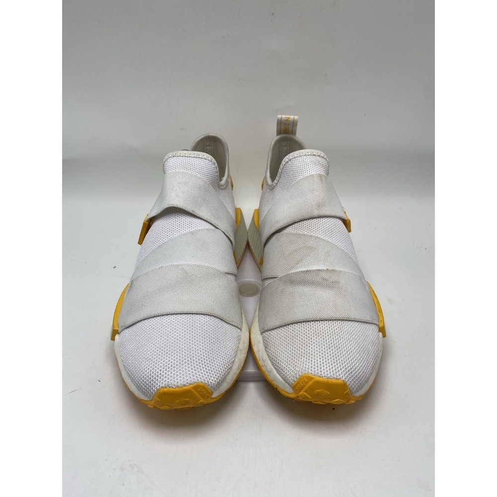 adidas Shoes Women Size 9 NMD_R1 Strap White Gold Athletic Slip On 4158 - Picture 3 of 11